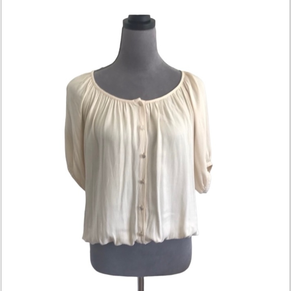 Forever 21 button up bubble blouse.